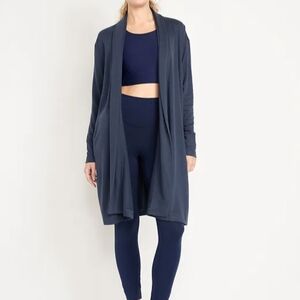 Old Navy Activewear Live-In Open-Front Longline Wrap Medium